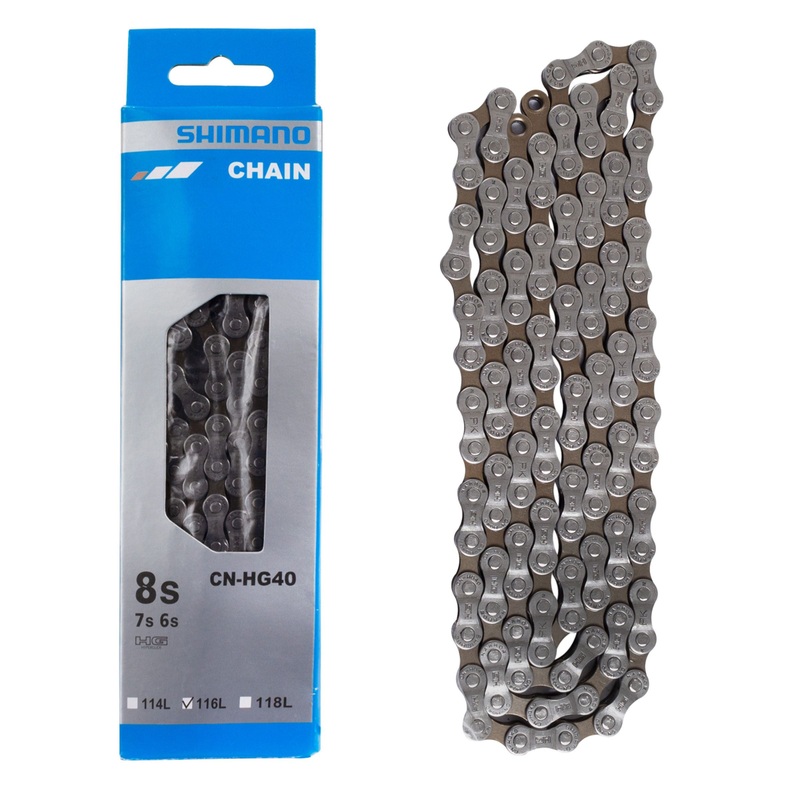 Shimano CN-HG40 Chain HG | 6/7/8 speed | with Quick Link – 116 Links (58)