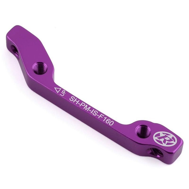 Reverse Components Disc Brake Adapters (Purple) (IS Mount) (160mm Front, 140mm Rear)