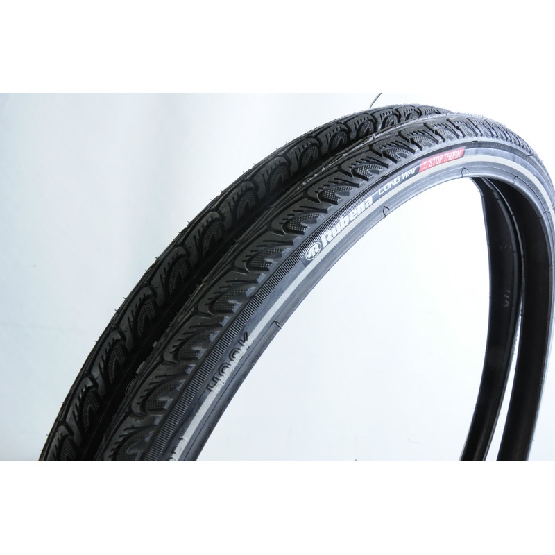 PAIR 700 – 40 622 – 42 RUBENA HOOK V69 STOP THORN PUNCTURE TYRES 3mm LINING