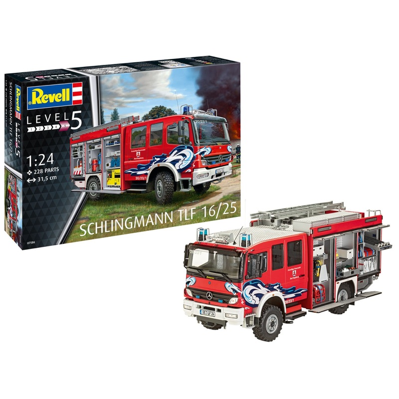 Revell Schlingmann TLF 16/25 Fire Truck Rescue Vehicle Model Kit 07586