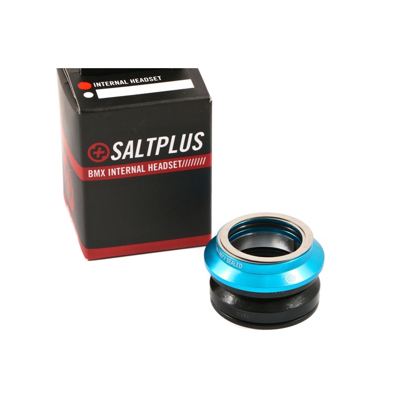 SALTPLUS ECHO AHEAD SEALED THREADLESS INTERNAL HEADSET 1-1-8 BLUE CYAN 10 OFF
