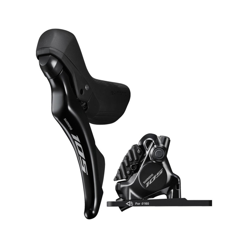 Shimano 105 ST-R7120 Hydraulic Disc Brake/Shift Lever Kit (Black) (Left) (Flat Mount) (2x) (Caliper Included) (Mechanical Shift)