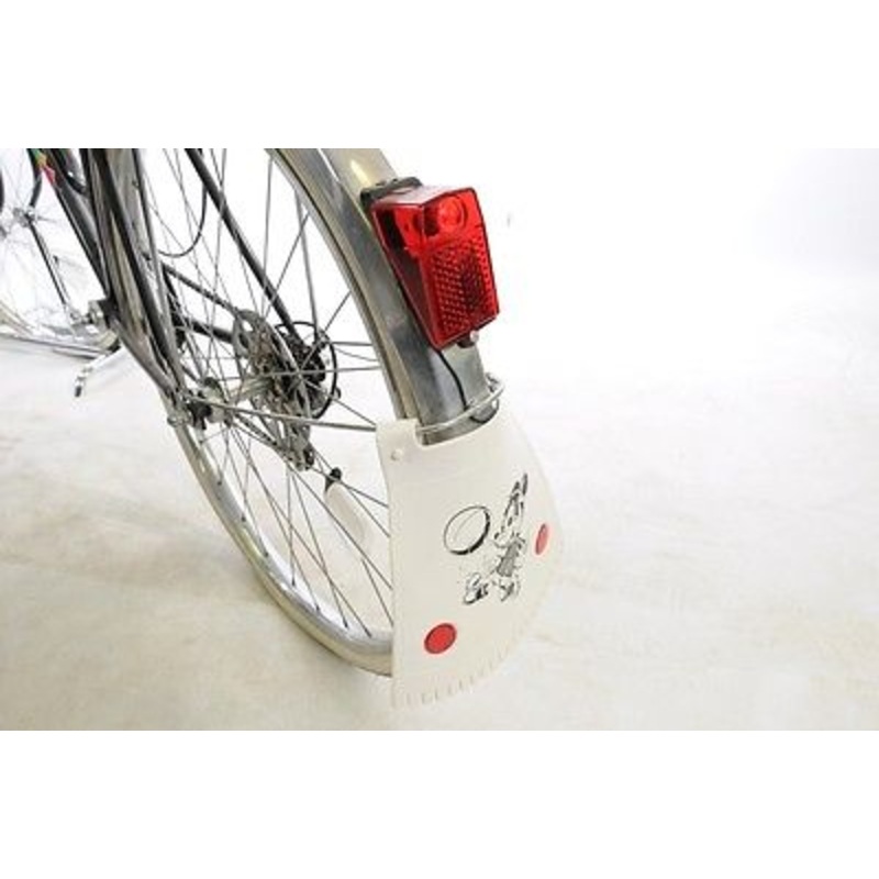 GENUINE 70’s VINTAGE CYCLE MUDFLAP FITS FRONT OR REAR MUDGUARDS WITH REFLECTORS