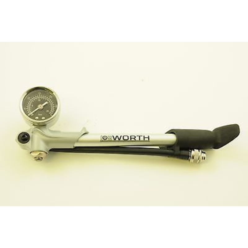 JOBSWORTH OSTRIA SUSPENSION FORK SHOCK BIKE PUMP + GAUGE 300psi 20 bar SCHRADER