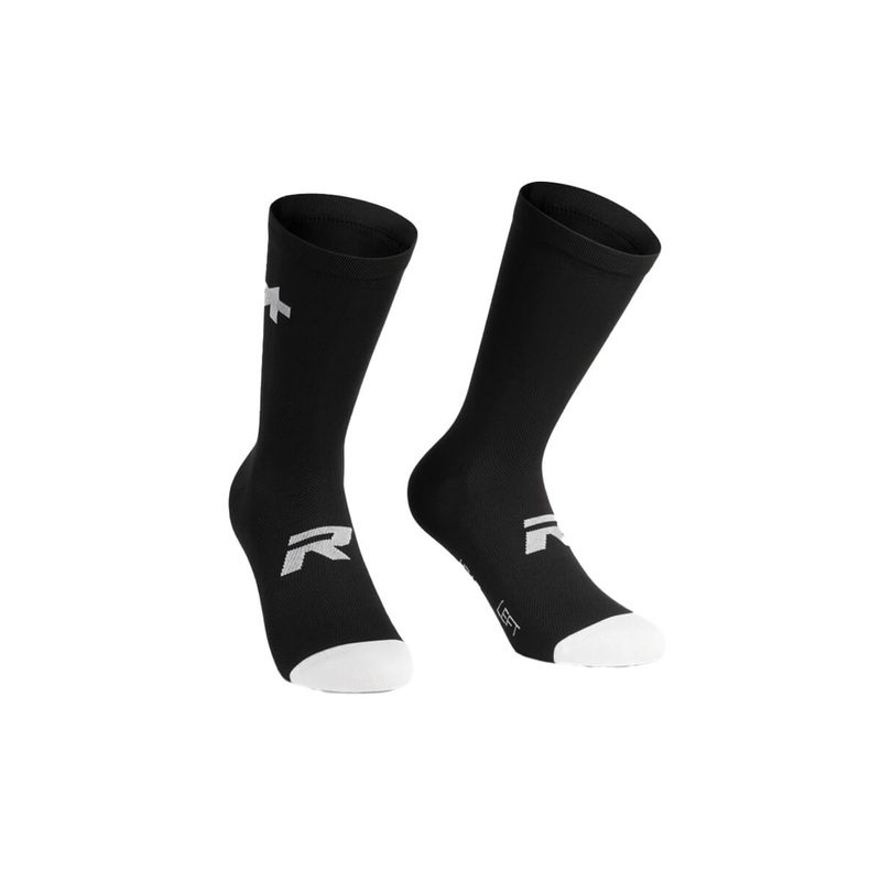 Assos R Socks Twin Pack|0 (EU 35 – 38)|I (EU 39 – 42)|ll (EU 43 – 46)|BLACK|WHITE