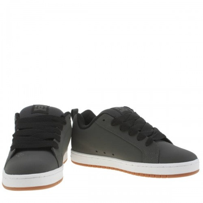 Mens DC Court Graffik Skateboard-Casual Trainers Grey-Black – UK 11 (RRP: 65)