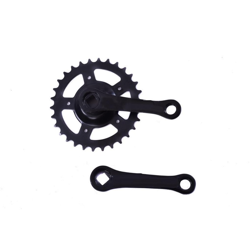 CHILDS BIKE 30 TEETH SINGLE COTTERLESS CHAINWHEEL & CRANK SET,105mm LONG CRANK,