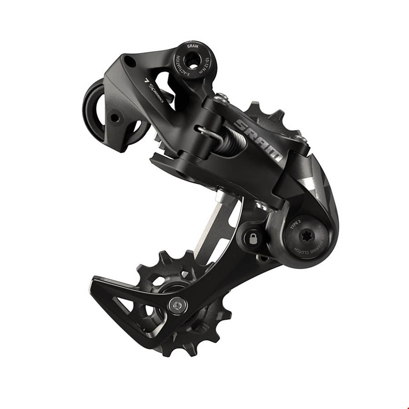SRAM X01 DH Rear Derailleur – 7-Speed Short Cage Black with Clutch A3