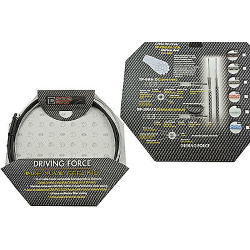 DRIVING FORCE STAINLESS GEAR CABLE SET F+R SHIMANO CAMPAGNOLO ETC CUT TO LENGTH