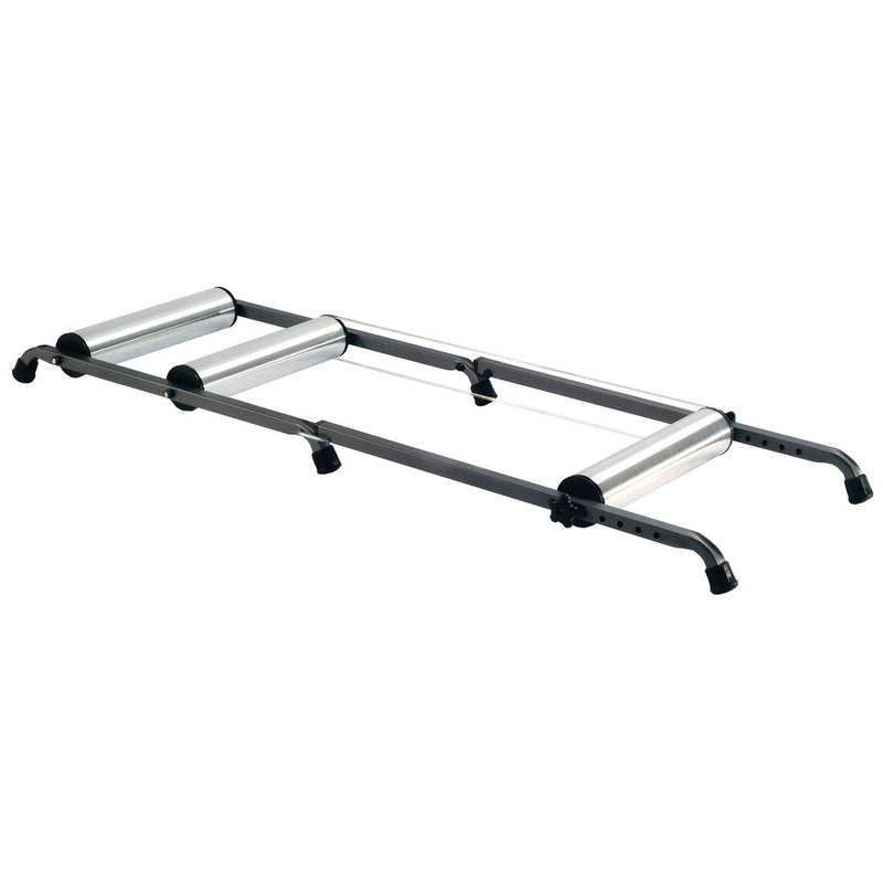 CYCLEOPS BIKE HOME TRAINER  SILENT ALUMINIUM FOLDABLE EXERCISE ROLLERS 50% OFF RRP