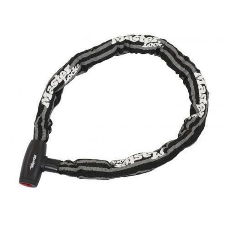 MASTER LOCK GOLD SECURE, SECURITY LEVEL 10, METRE LONG 10mm BICYCLE CHAIN LOCK WITH REFLECTIVE NYLON COVER