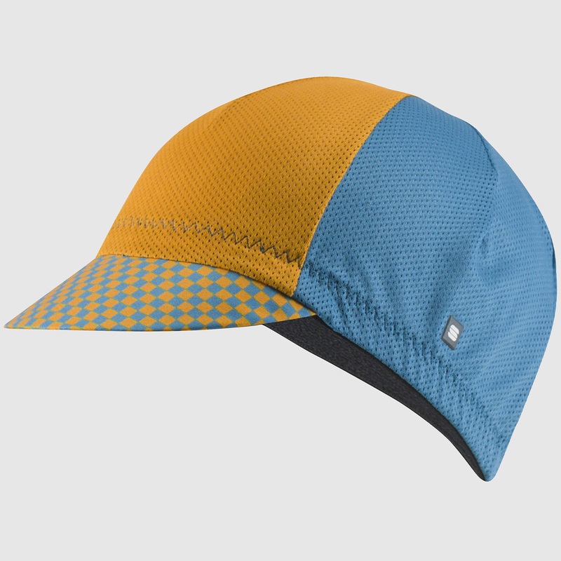 Cappellino Sportful Checkmate – Blu arancio