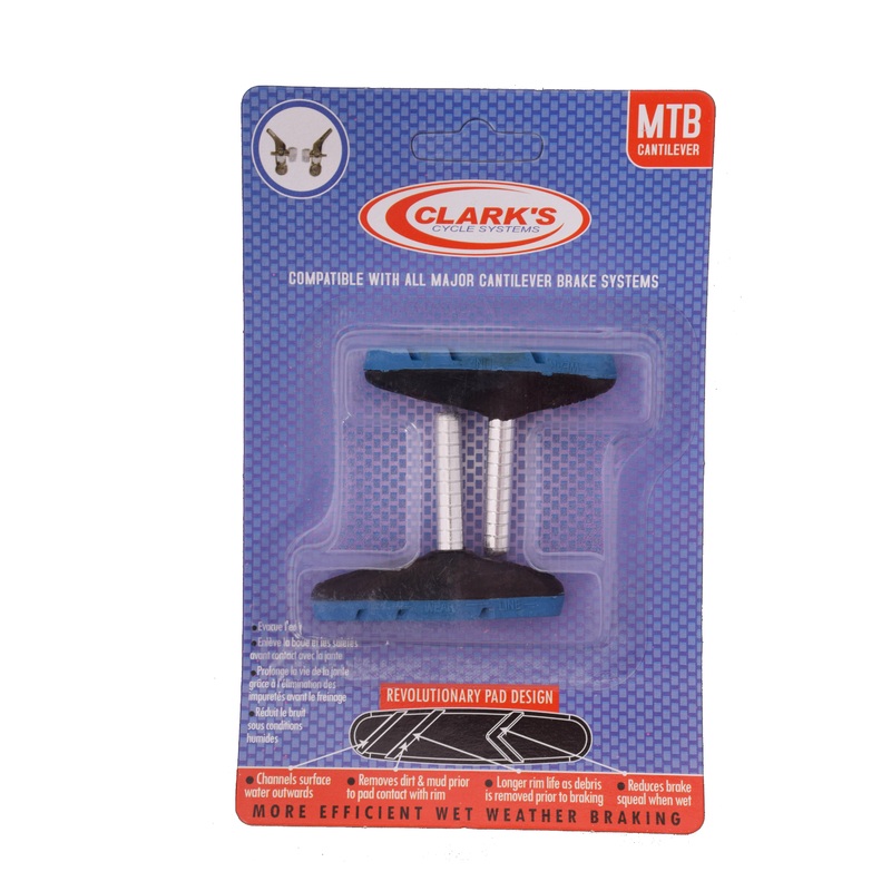 Clarks Cantilever 60mm Brake Blocks Pads Blue Post-Type All Weather BUY 1 GET 1 FREE