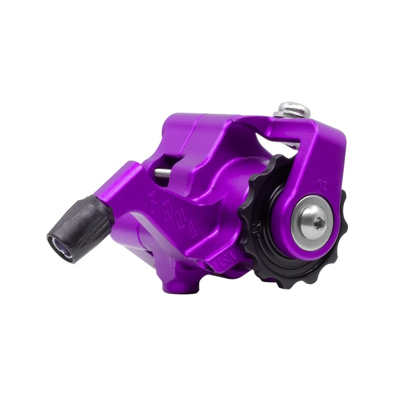Paul Components Klamper Disc Brake Caliper (Purple/Black) (Mechanical) (Front or Rear) (Short Pull) (Flat Mount)