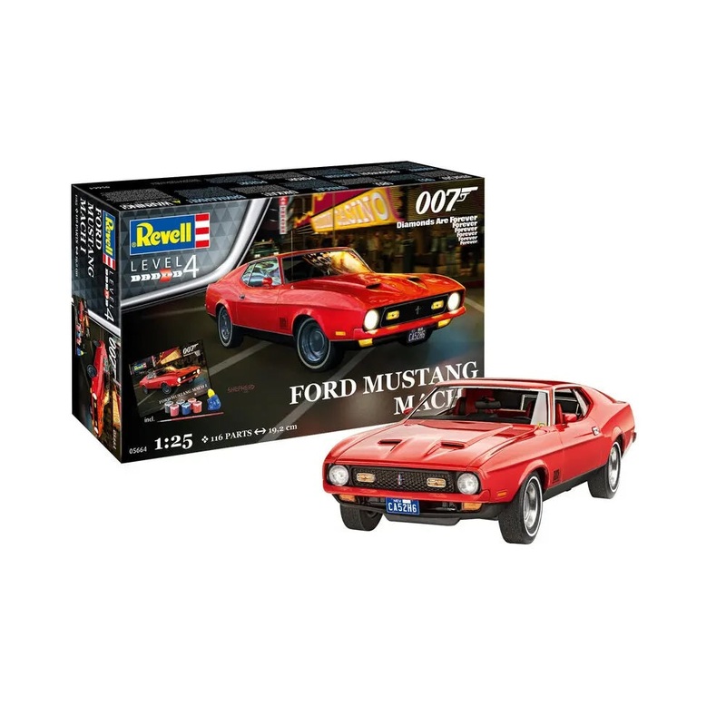 Revell Gift Set James Bond Ford Mustang Mach 1 Car Model Kit 1:25