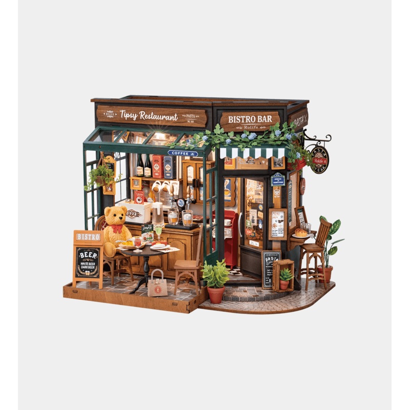 Rolife Tipsy Restaurant DIY Miniature House DG167 3D Puzzle