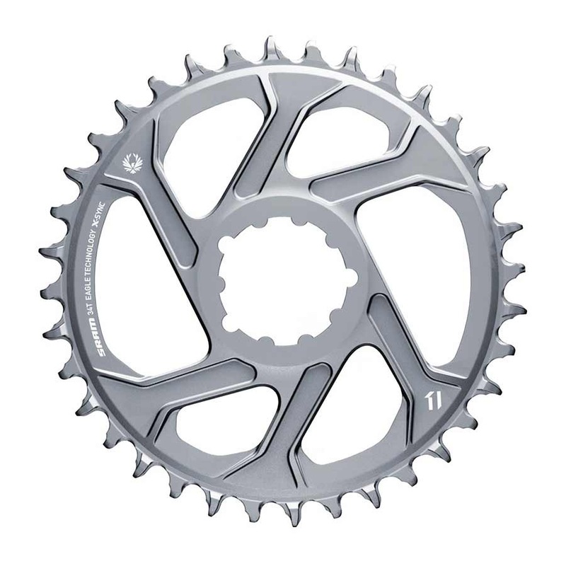 SRAM X-Sync 2 Eagle Direct Mount Chainring – 30 Tooth 3mm Boost Offset 12-Speed Polar Grey