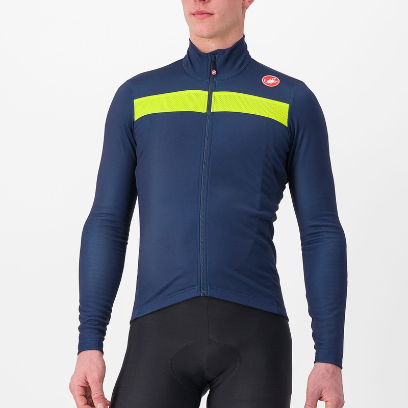 Maglia maniche lunghe Castelli Puro 3 – Blu giallo