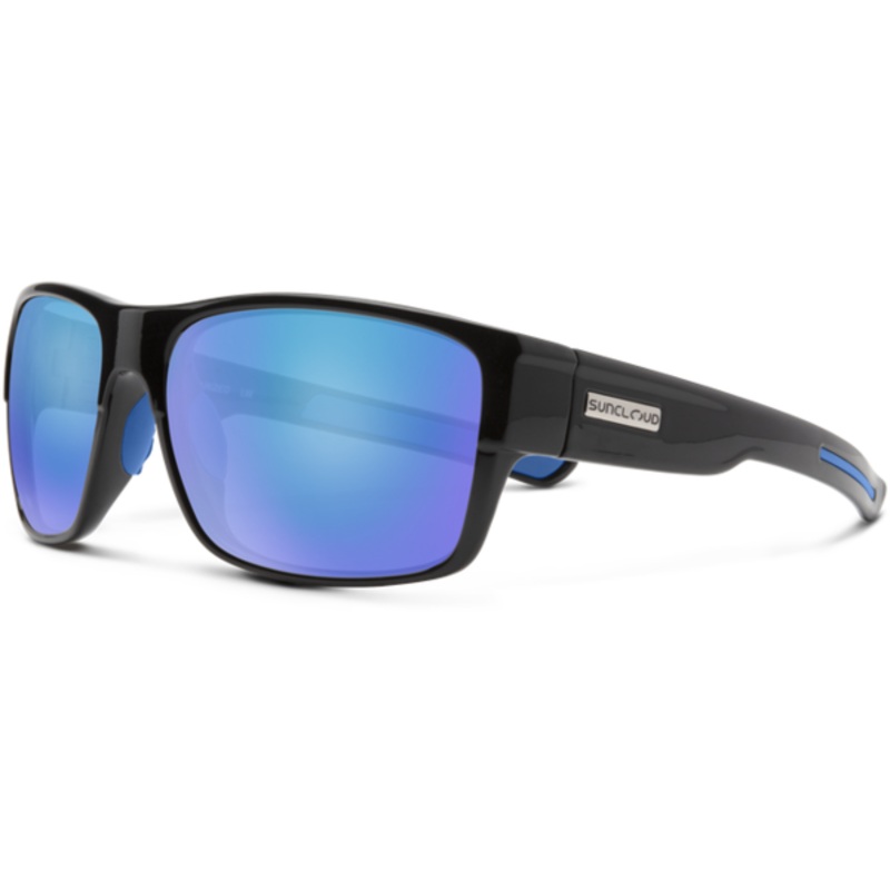 Range Sunglasses|Black|Polarized Blue Mirror