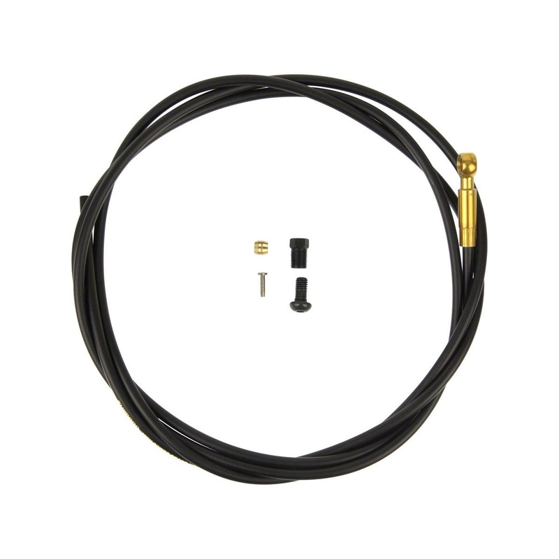Shimano SM-BH90-SBLS High Pressure Disc Brake Hose Kit (Black) (For Saint M820) (2000mm) (w/Gold Banjo Fitting)