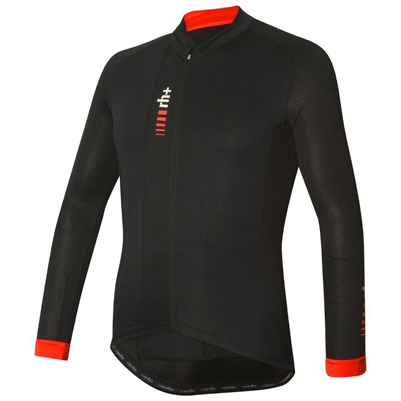 Maglia maniche lunghe Rh+ – Nero rosso