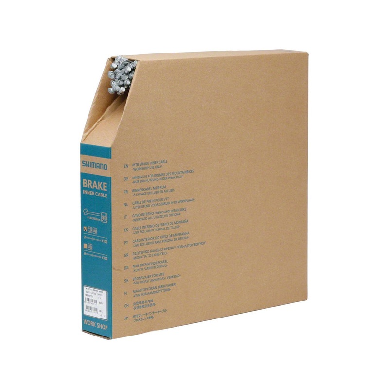 Shimano MTB Brake Cable Bulk Box (Stainless) (1.6 x 2050mm) (100)